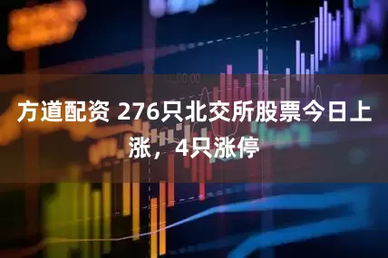 方道配资 276只北交所股票今日上涨，4只涨停